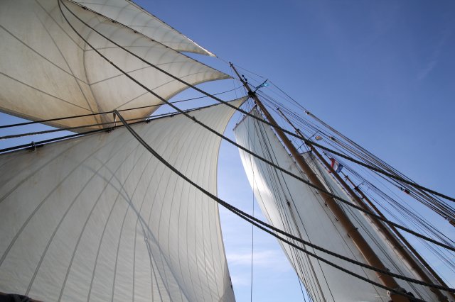 Sails in de Sun on the Tsjerk Hiddes